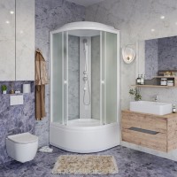 Душевая кабина Niagara Promo P80/40/MT/BK (80х80х195) 4 места