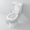 Унитаз напольный Niagara Brava NG-9901 (630х360х740) безободковый с тонкой крышкой,2 места