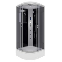Душевая кабина Niagara Classic NG-3503-14F (80х80х215) средний поддон(26см),стекло тонированное,4 места