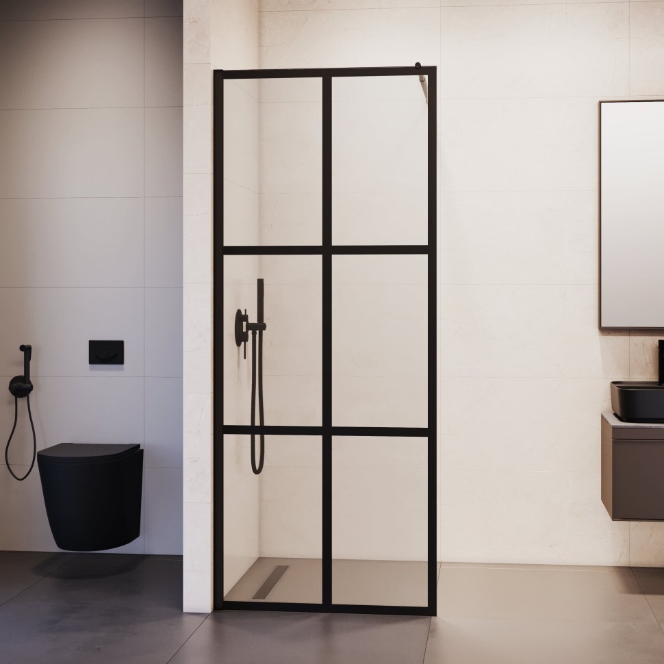 Душевая перегородка RGW WA-111B (С рисунком (шелкография), 900)