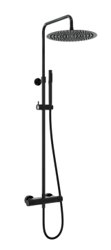 Душевая система MILLEAU Tissage ML8075BK.DT-GB (Cool touch) без излива, Черный глянец