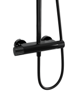 Душевая система MILLEAU Tissage ML8075BK.DT-GB (Cool touch) без излива, Черный глянец