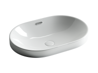 Умывальник овальный встраиваемый сверху в столешницу Element 600x400x195мм
