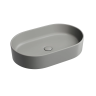 Умывальник чаша накладная овальная (цвет Антрацит Матовый) Element 608x385x122мм