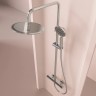 Душевая стойка SANCOS KANEDO с термостатом с верхним душем Ø245 мм, ручным душ Ø120 мм, 4 режима хром SC7200CH