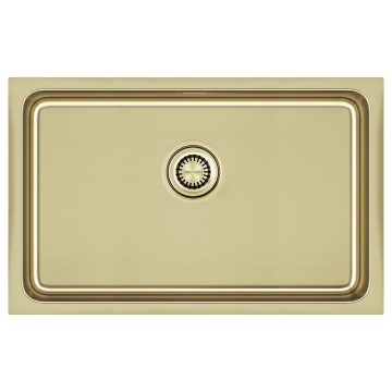 Мойка нерж. сталь VISTA 74, PM307444-LG, светлое золото, 740х440мм, Paulmark
