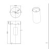 Раковина отдельностоящая ABBER Wasser Kreis AF2414MRG розовое золото матовое