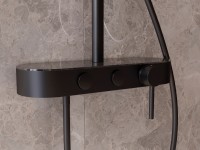 Душевая стойка VSFS-402MB, черный матовый