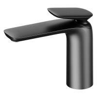 AQM6510GM Como Смеситель для раковины однорычажный, серый матовый