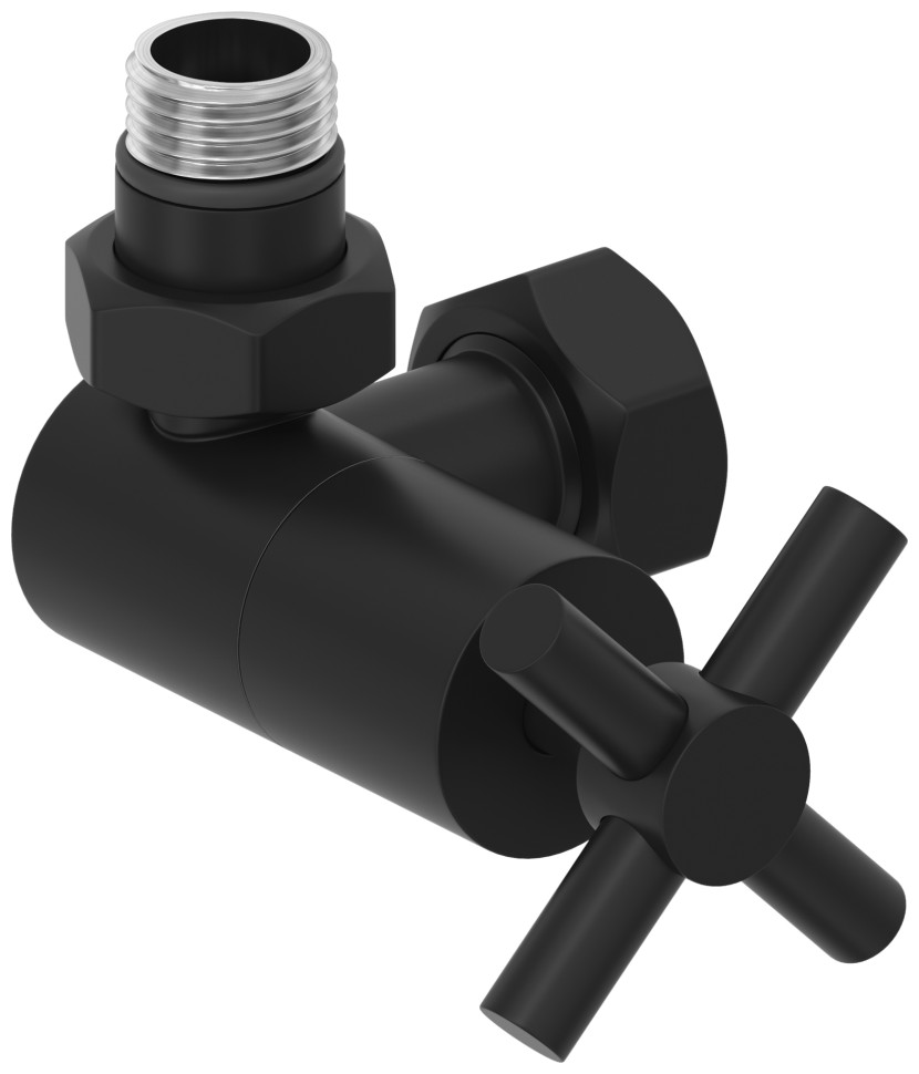 Вентиль 3D левый крест (G 1/2" НР х G 3/4" НГ)