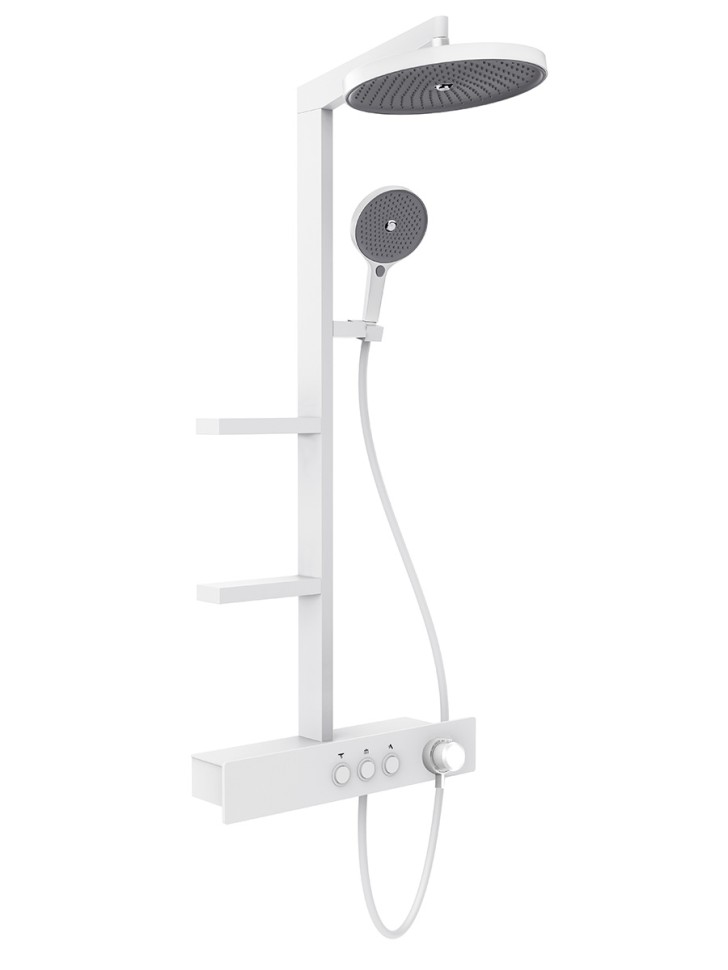AQM 8005W Душевая система для душа с термостатом, Белый