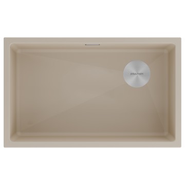 Мойка LUMI 74UNI-SKEW, IT-GRANIT, LU74SK-LA, латте, 740х440, Paulmark