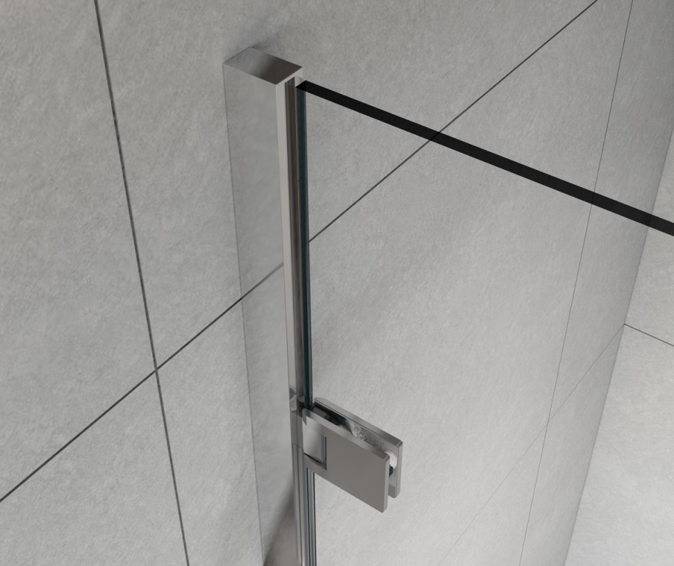 Душевая дверь Flex VDP-1F900CLB, 900, черный, стекло прозрачное