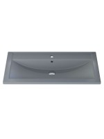 Раковина для ванной кварцевая Uperwood Foster Quartz 80х45,5х17,5 см, серая матовая, бетон