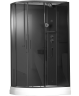 Timo Premium ILMA Black 902 R душевая кабина с крышей, хамам и стульчиком 120*80*222
