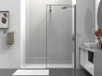 Душевая перегородка Walk-In VSW-1HS900CLGM, 900*2000, вороненая сталь, стекло прозрачное