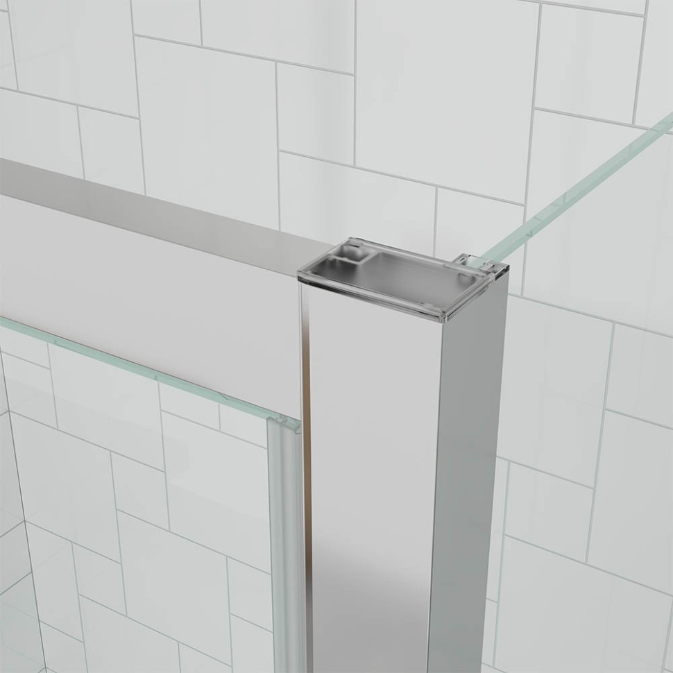 Боковая панель Veconi Ottimo SP CH, 800х1900 хром, стекло матовое