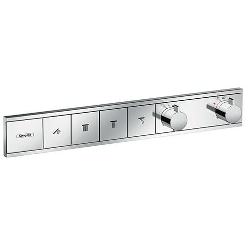Термостат Hansgrohe RainSelect для душа, 4 источника, внешняя часть, цвет: хром 15382000
