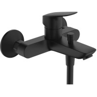 Смеситель Hansgrohe Logis для ванны, настенный, цвет: черный матовый 71400670