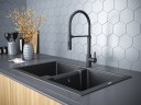 Смеситель для кухни Halt, антрацит, Ha214021-401 (AN), Paulmark