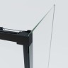 Душевой уголок Soft 2 VSR-3SO28012CLB, 1200*800, черный, стекло прозрачное
