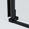 Душевой уголок Soft 2 VSR-3SO28012CLB, 1200*800, черный, стекло прозрачное