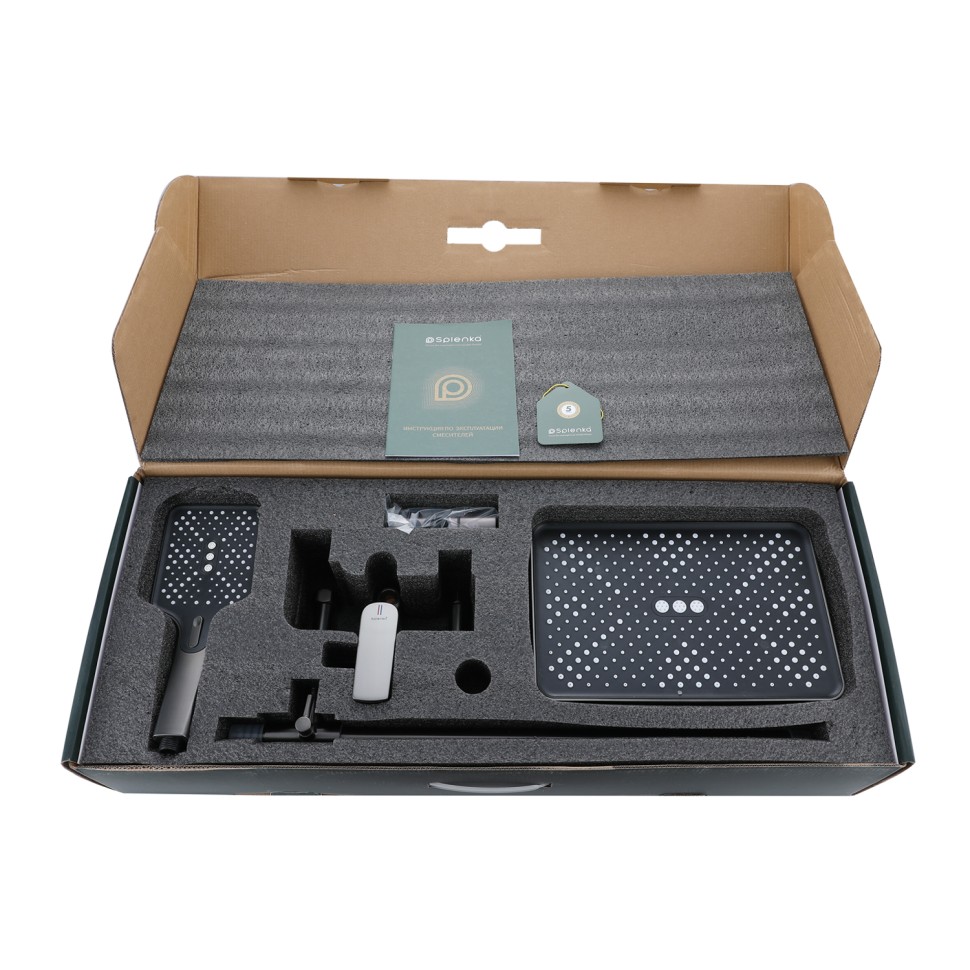 Душевая система Splenka для ванны и душа S30.24.09 Графит