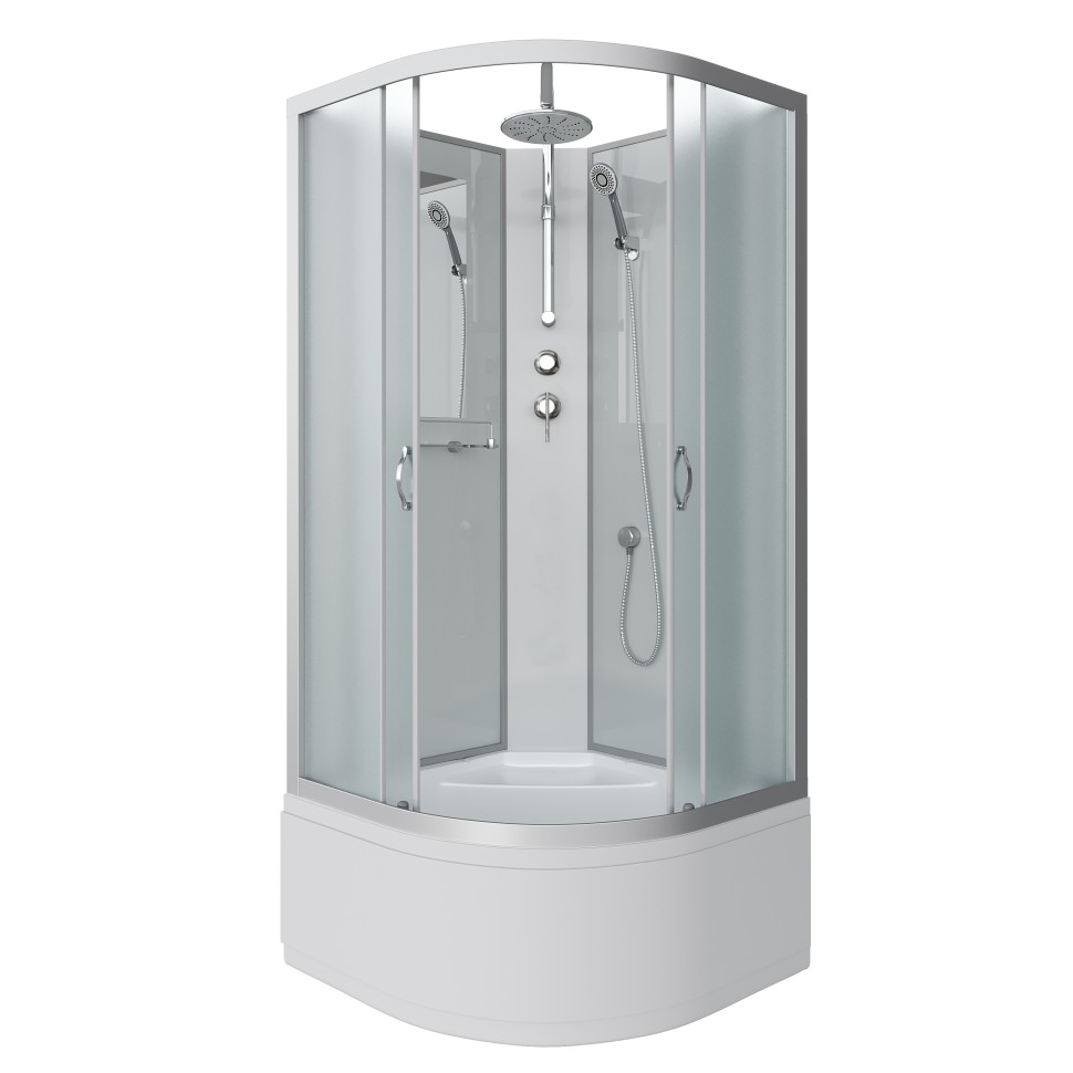 Душевая кабина Niagara Classic NG-2309-14BKT (100х100х210) высокий поддон(40см),стекло матовое,4 места