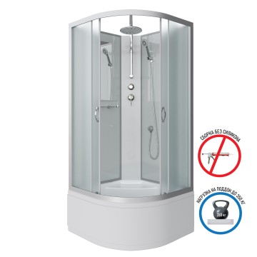 Душевая кабина Niagara Classic NG-2309-14BKT (100х100х210) высокий поддон(40см),стекло матовое,4 места