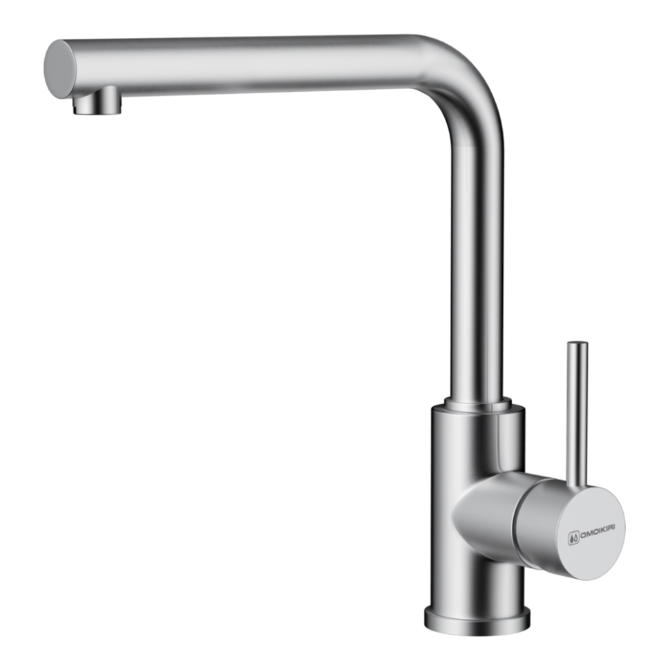 Смеситель для кухни Omoikiri Nakagawa-BN латунь/нержавеющая сталь