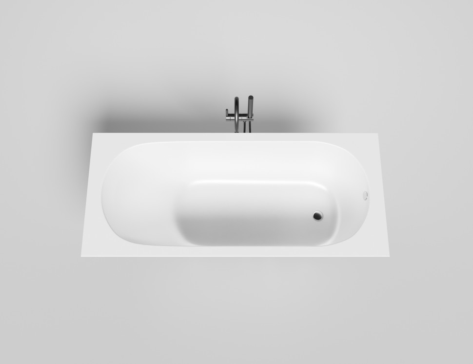 Ванна встраиваемая ORNELLA 170x75 S-Sense Глянцевое