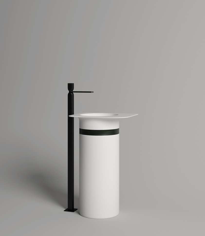 Раковина накладная NINFEA 02   покраска по RAL полностью 540х447х120 S-Stone Матовое