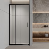 Душевая дверь Альфа (Alpha) VDS3-3AL900CL, 900, хром, стекло прозрачное