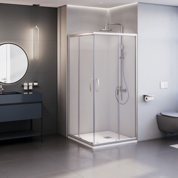 Душевой уголок Dolphin TN-31 (Прозрачное, 900x900)