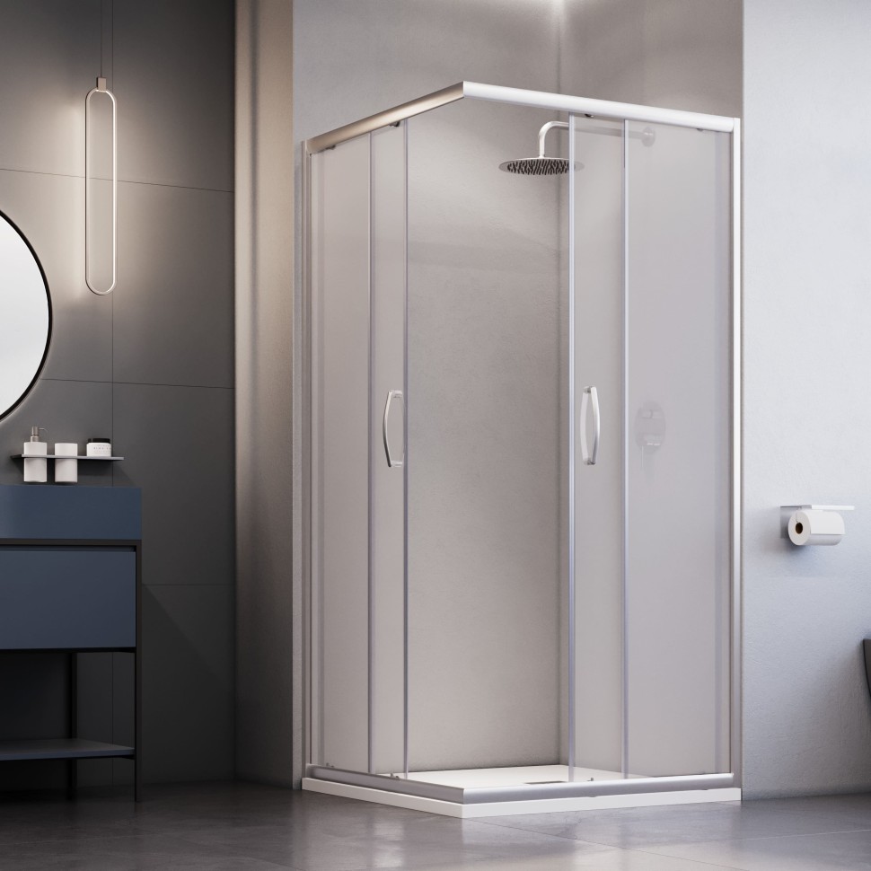 Душевой уголок Dolphin TN-31 (Прозрачное, 900x900)