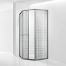 Душевой уголок RGW SV-82Gr "R" (Черная вуаль, 900x900)