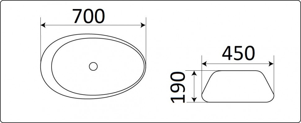 Умывальник CeramaLux 7807