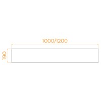 Экран для душевого поддона RGW NА/LUX фронтальный (1000)