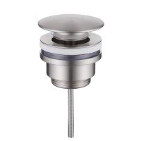 Донный клапан ABBER AF0012SP без перелива, фиксированный, сатин