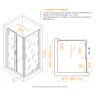 Душевой уголок RGW PA-045 (Матовое-Сатинат, 1000x900)