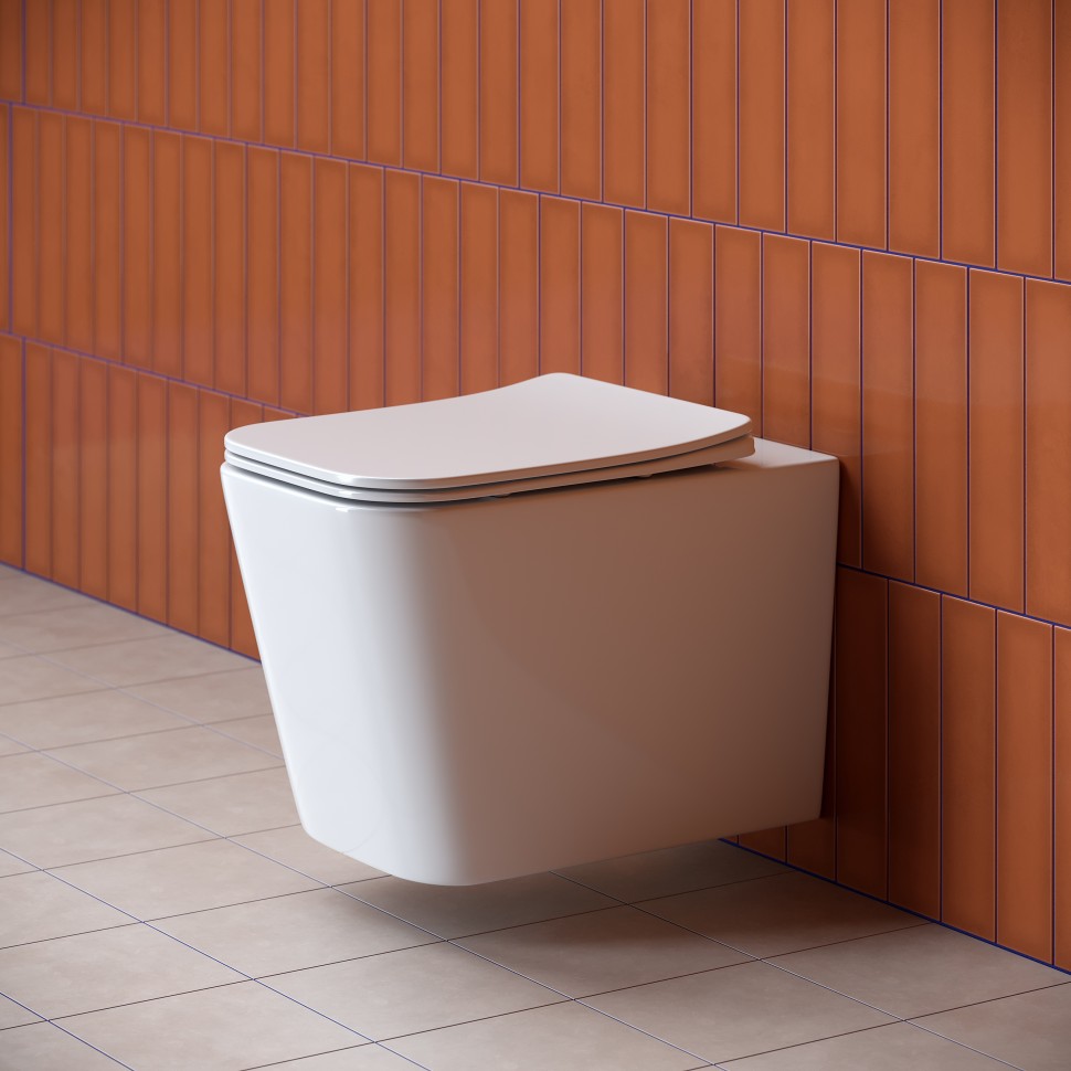 Подвесной унитаз Cubic Rimless