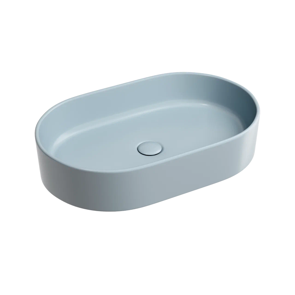 Умывальник чаша накладная овальная (цвет Серо-x CN6048MHL