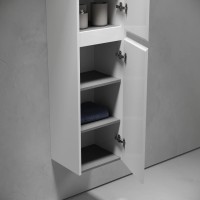 Шкаф-пенал SANCOS Libra подвесной белый глянец, 350х300х1600 мм, арт. PLB35W