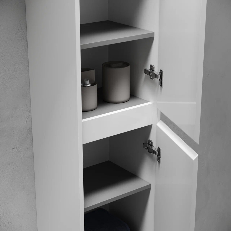 Шкаф-пенал SANCOS Libra подвесной белый глянец, 350х300х1600 мм, арт. PLB35W