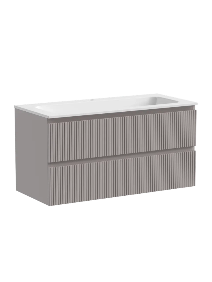 Тумба подвесная SANCOS Snob T 995х445х500, c двумя ящиками оснащенными доводчиками, Doha Soft, арт.SNT100SM