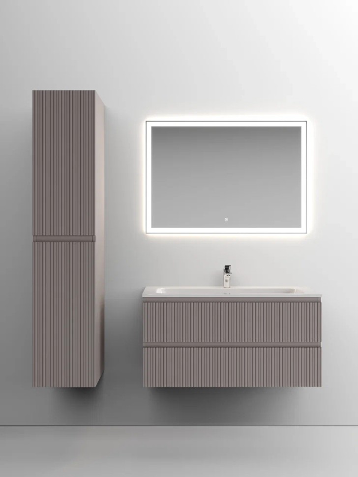 Тумба подвесная SANCOS Snob T 995х445х500, c двумя ящиками оснащенными доводчиками, Doha Soft, арт.SNT100SM