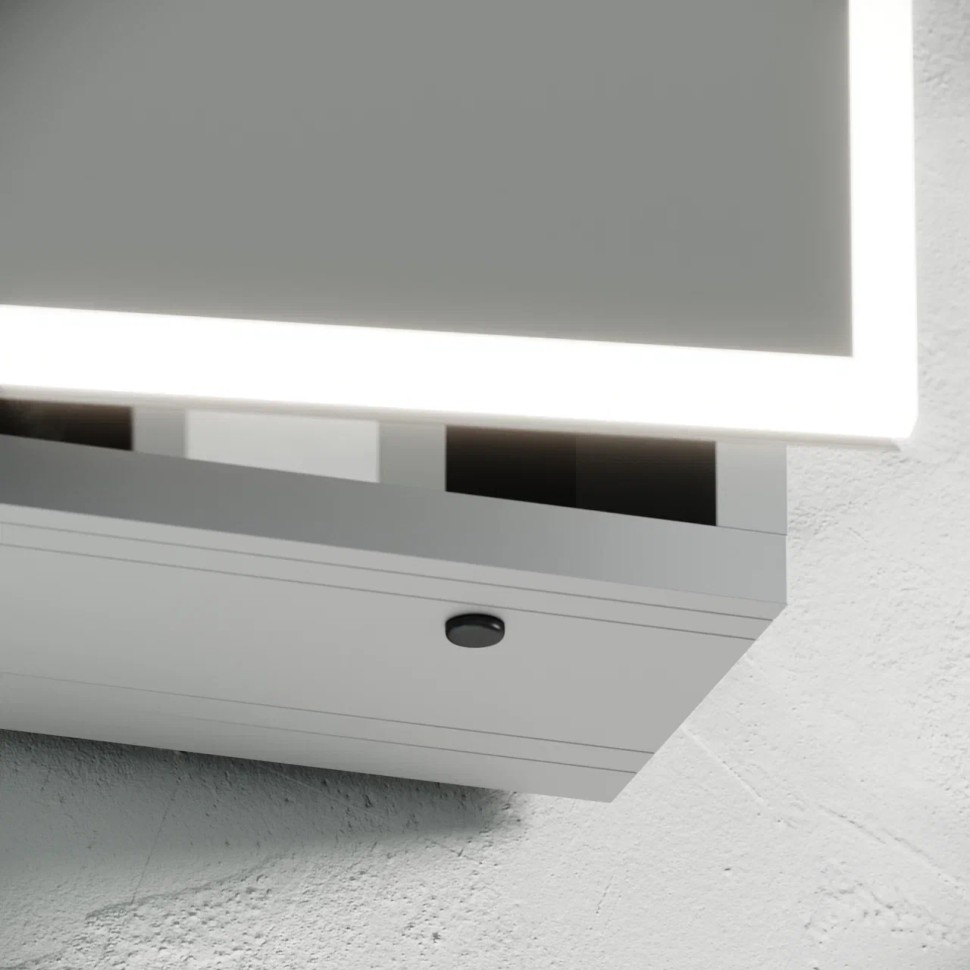 Зеркальный шкаф для ванной комнаты из алюминия SANCOS Evoke 600x700х136 мм, с LED подсветкой, арт. SC8060