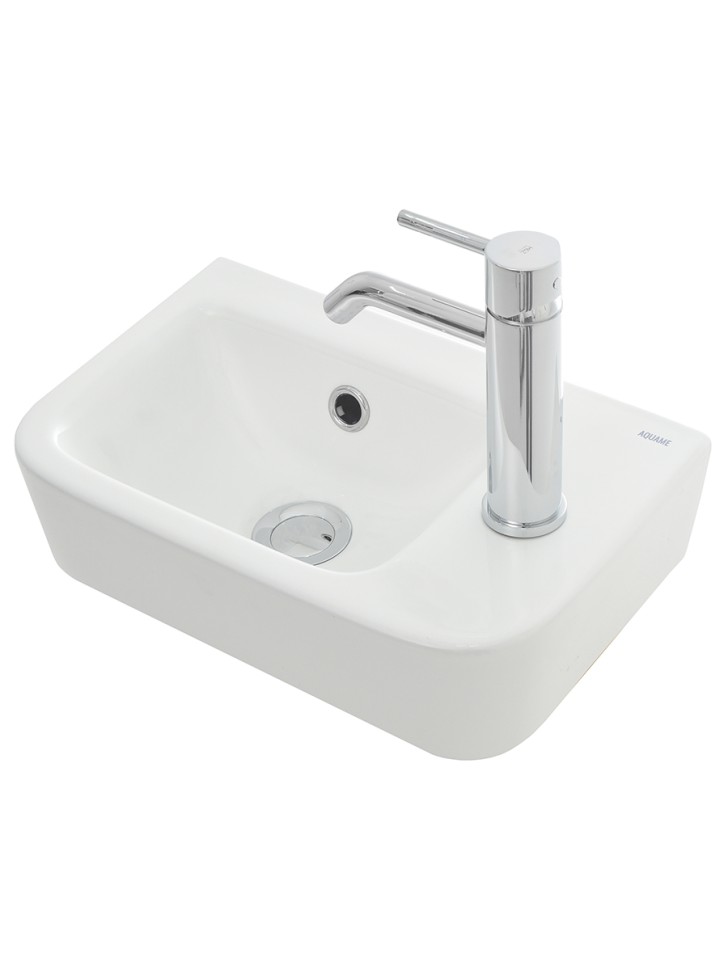 AQM5006R Умывальник с отверстием под смеситель. Правый. 375х245х135