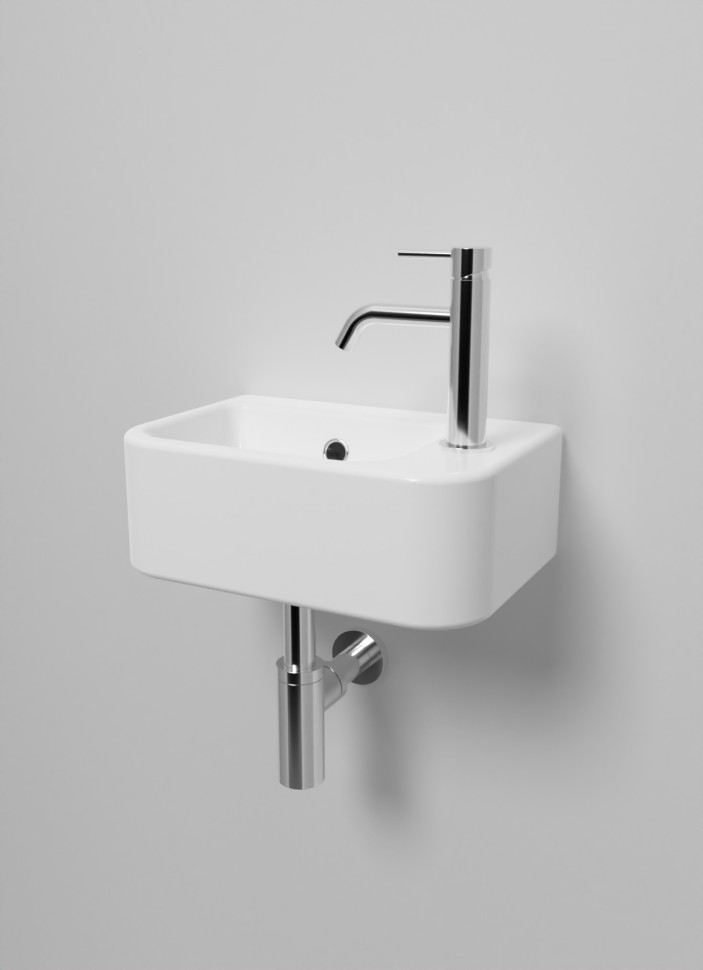 AQM5006R Умывальник с отверстием под смеситель. Правый. 375х245х135