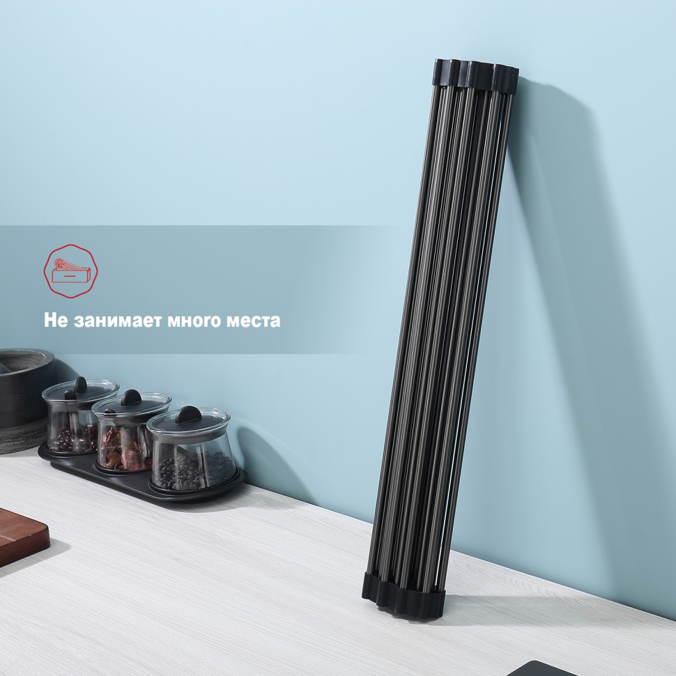 Сушилка для мойки 440*350мм(круглый) Raglo, графит